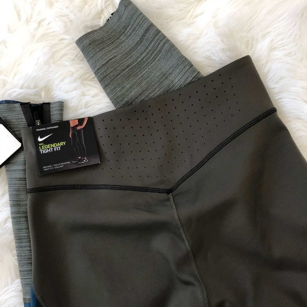 🚫✂️🍀 NWT🍀 NIKE Colorblock Legendary Tights M - Picture 6 of 7